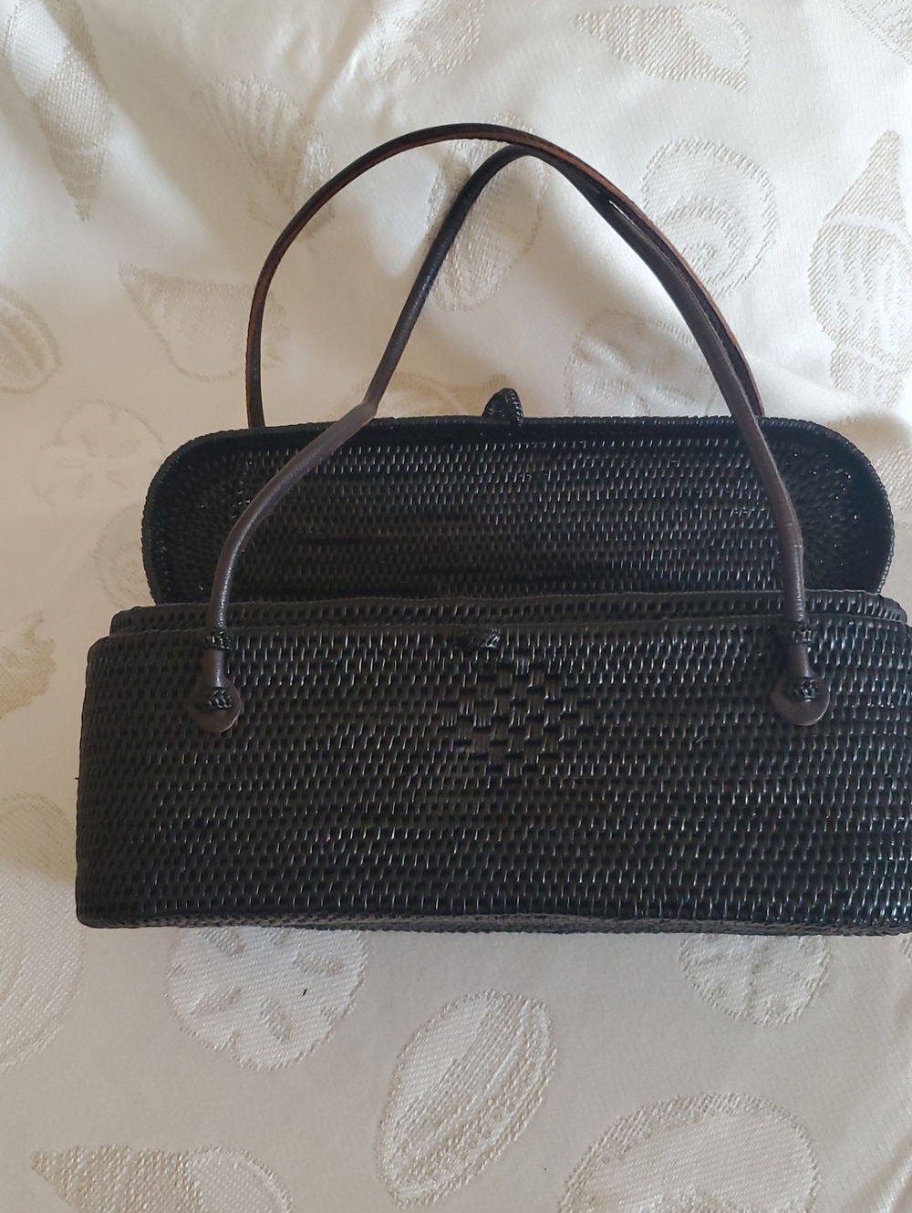 Black Wicker Handbag